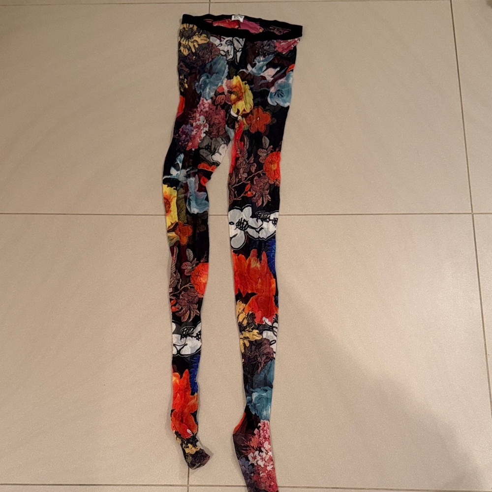 Moschino Pink and Black Leggings